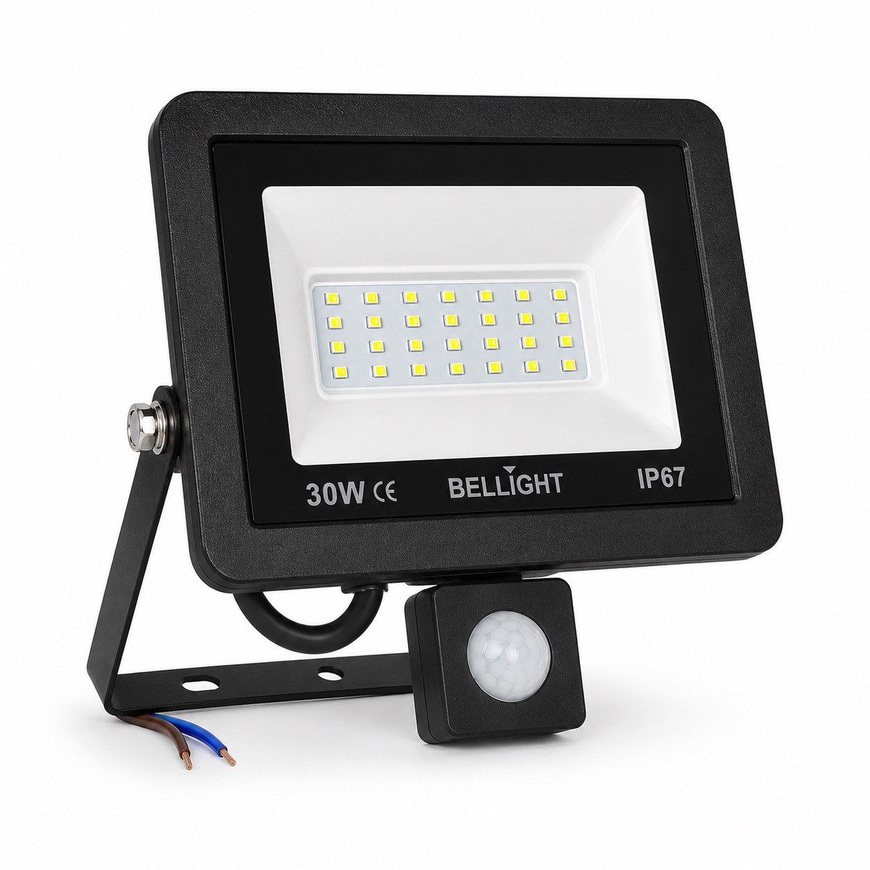 Прожектор світлодіодний Bellight 230V 30W 6500K з датчиком руху